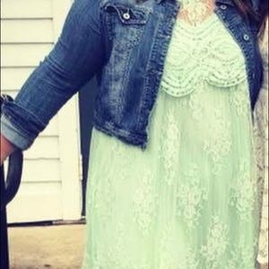 Mint Lace Dress